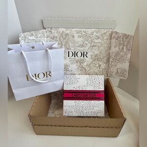 Dior French Love Print Limited Edition Gift Set with Outer Box and Gift Bag!